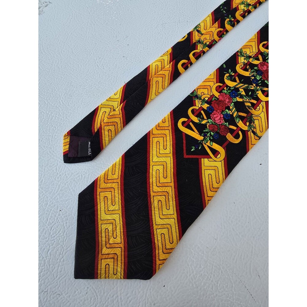 Rush Limbaugh No Boundaries Collection Tie Mens Silk Floral Made in USA 58”